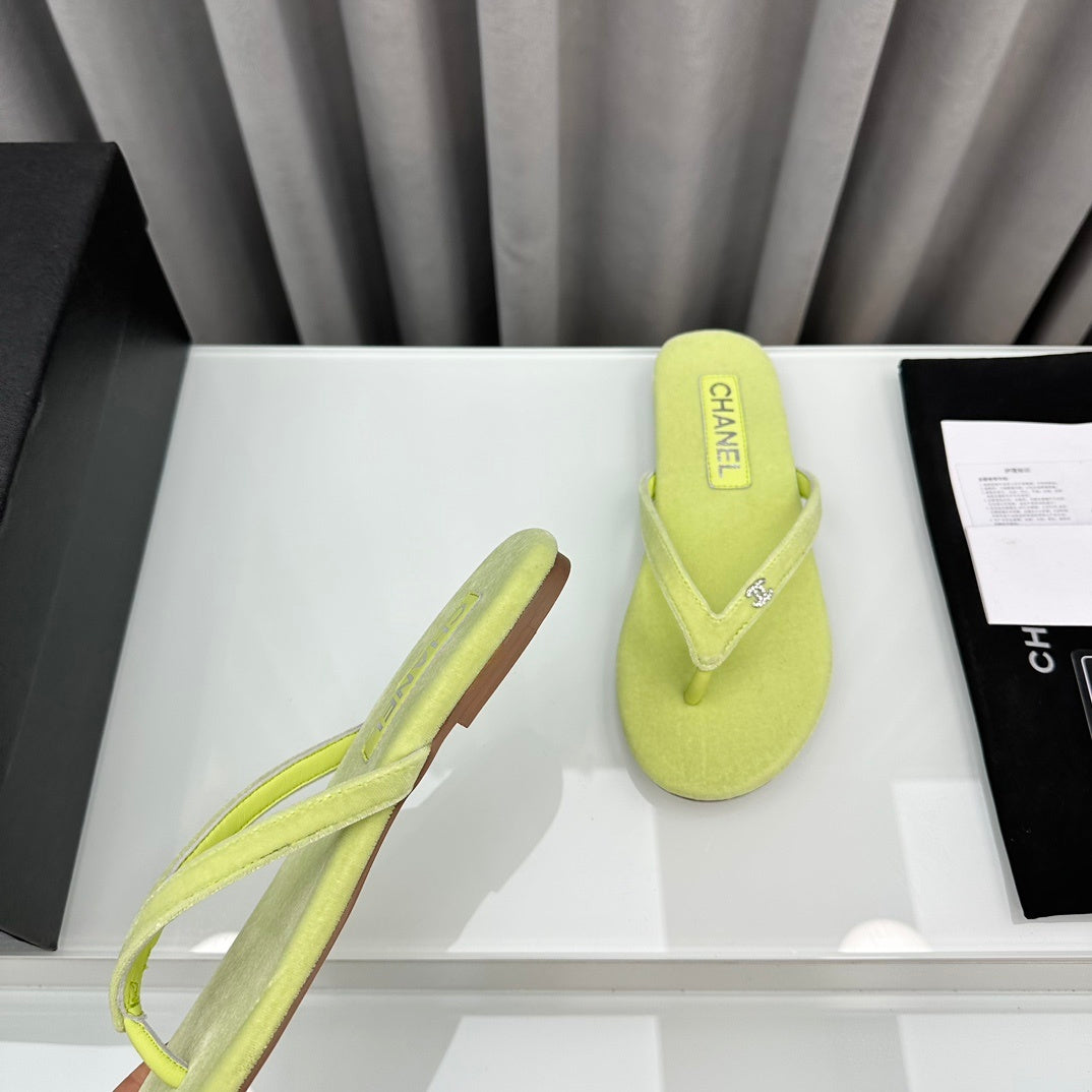 LIME FLIP FLOPS