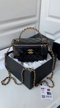 QUILTED MINI VANITY CROSSBODY BAG