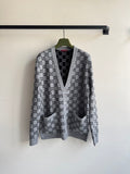 MONOGRAM V-NECK KNIT CARDIGAN