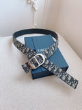 SIGNATURE CANVAS BELT – SILVER BUCKLE EDITION
