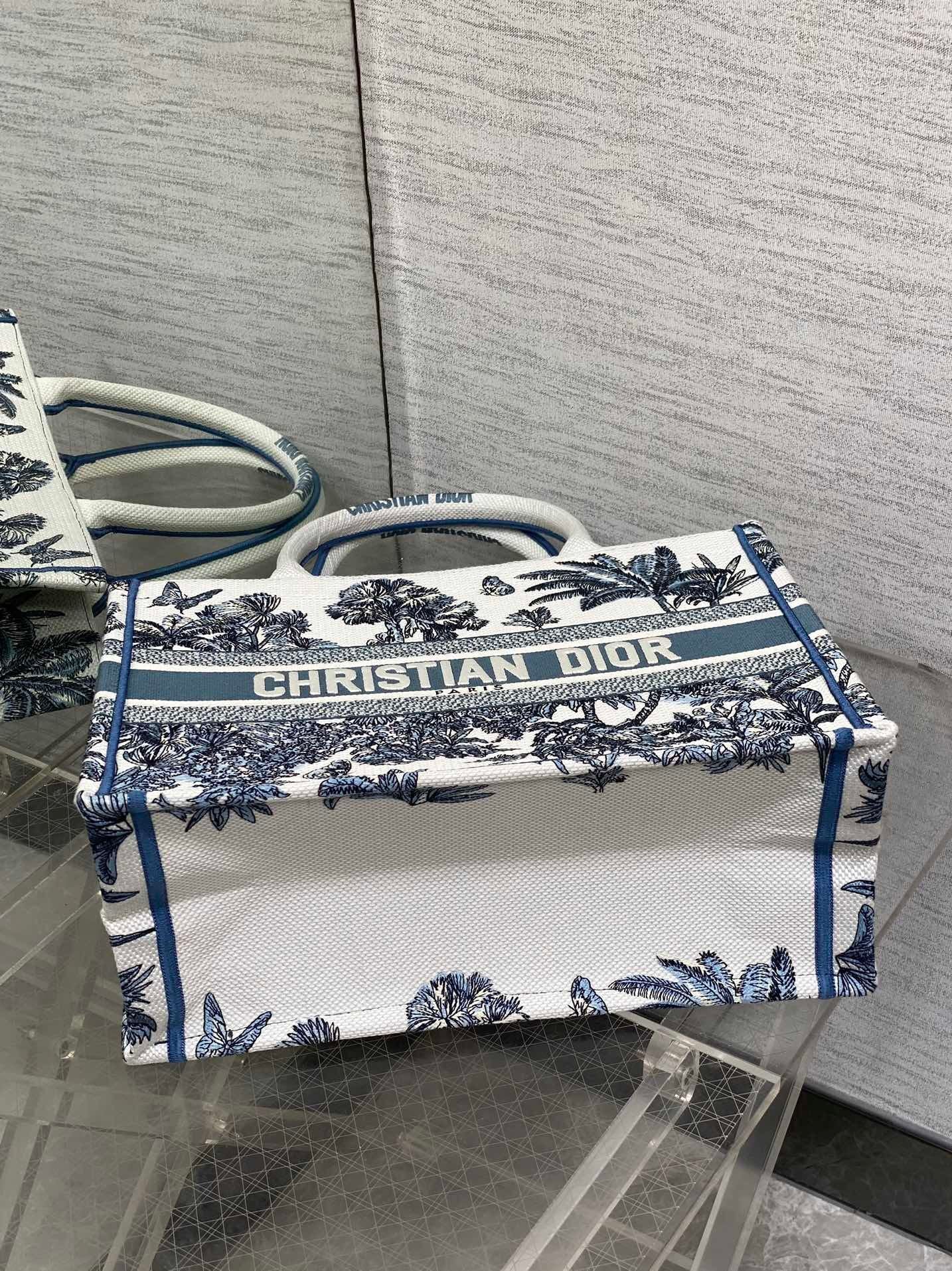 Große Canvas-Tasche mit botanischem Muster