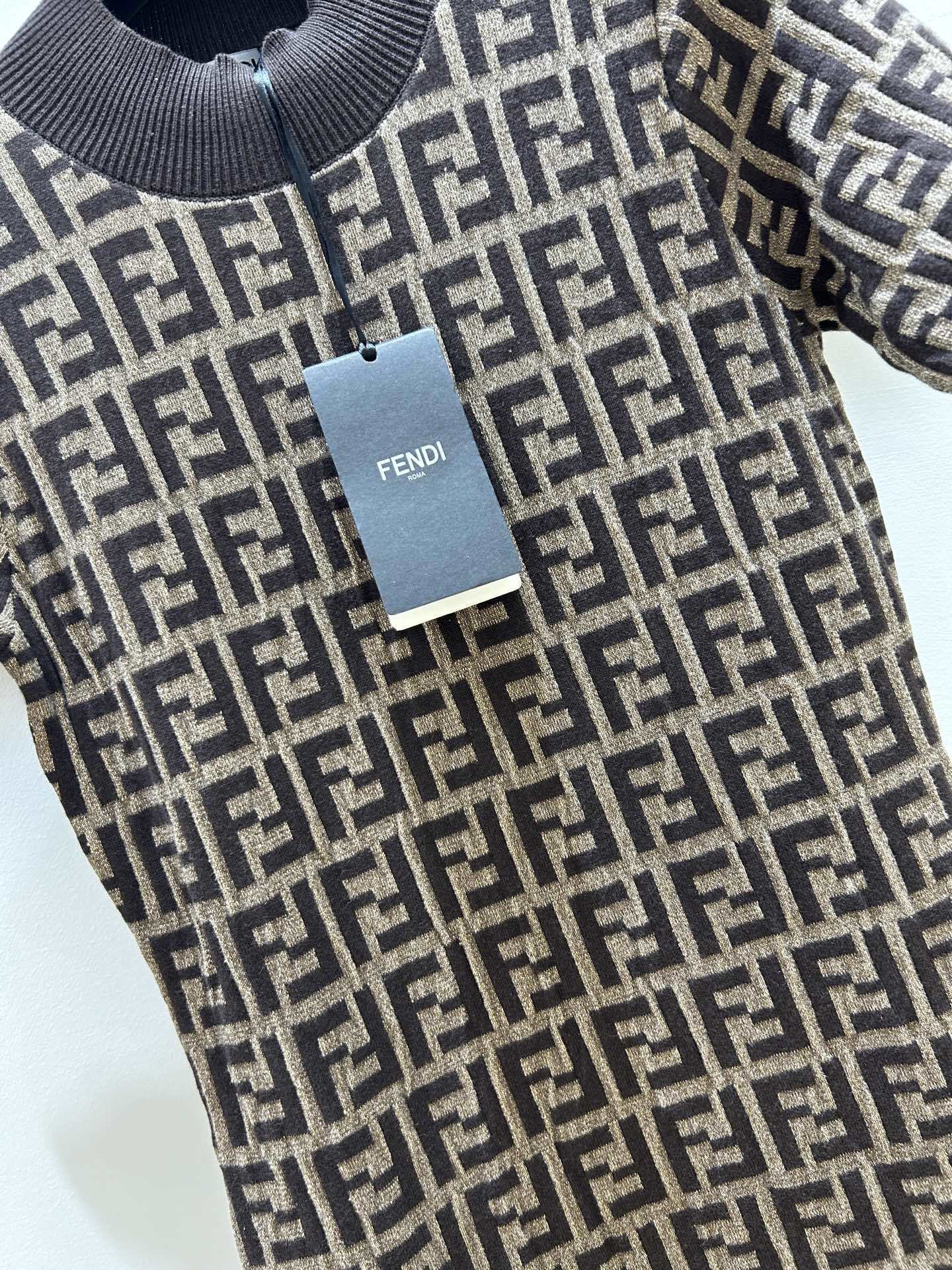 MONOGRAM KNIT MIDI DRESS
