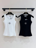 CLASSIC LOGO FITTED STRETCH TANK TOP