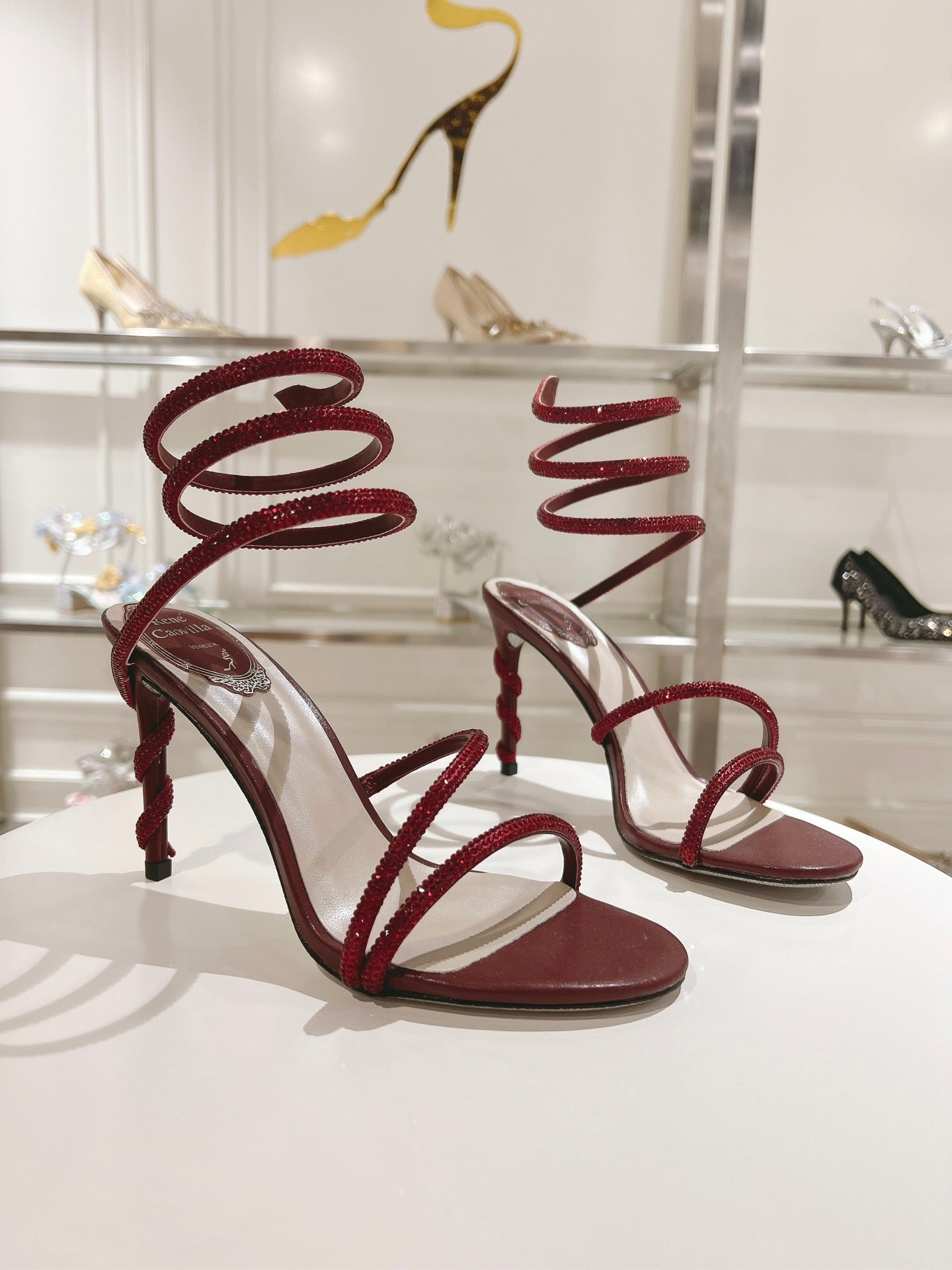 RUBY SPIRAL HEELS