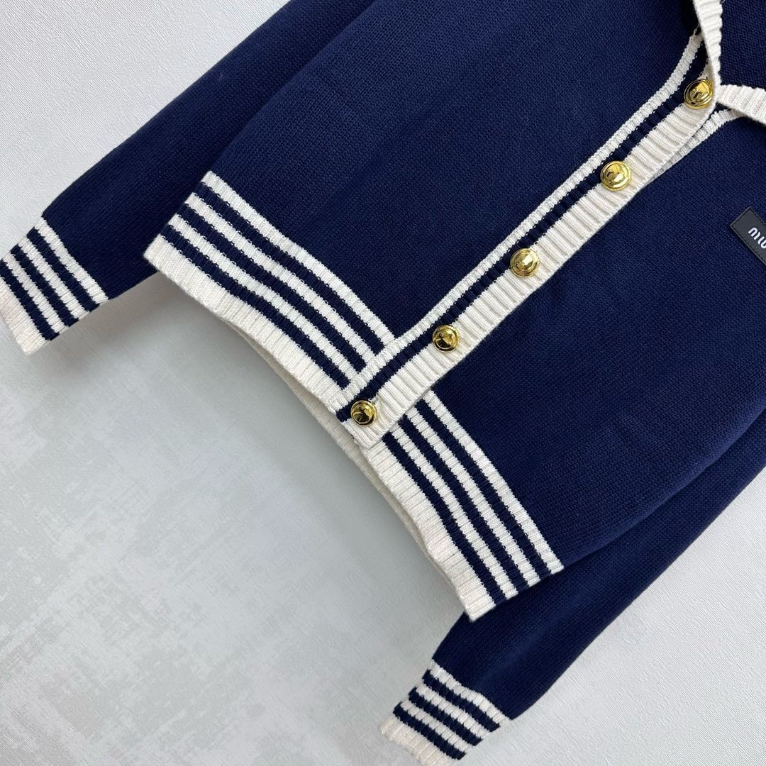 SAILOR STYLE KNIT CARDIGAN