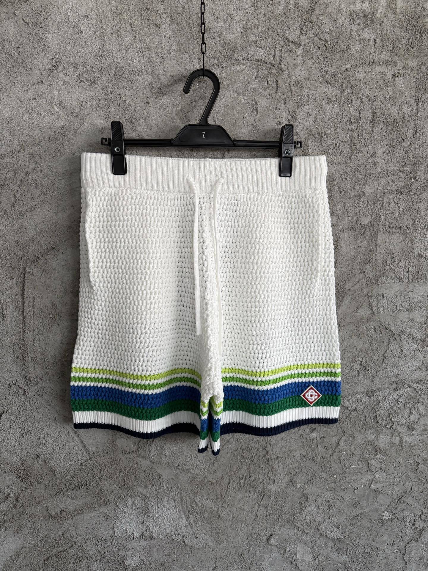 MULTICOLOR STRIPE CROCHET KNIT SET