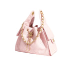 PINK QUILTED CHAIN TOTE