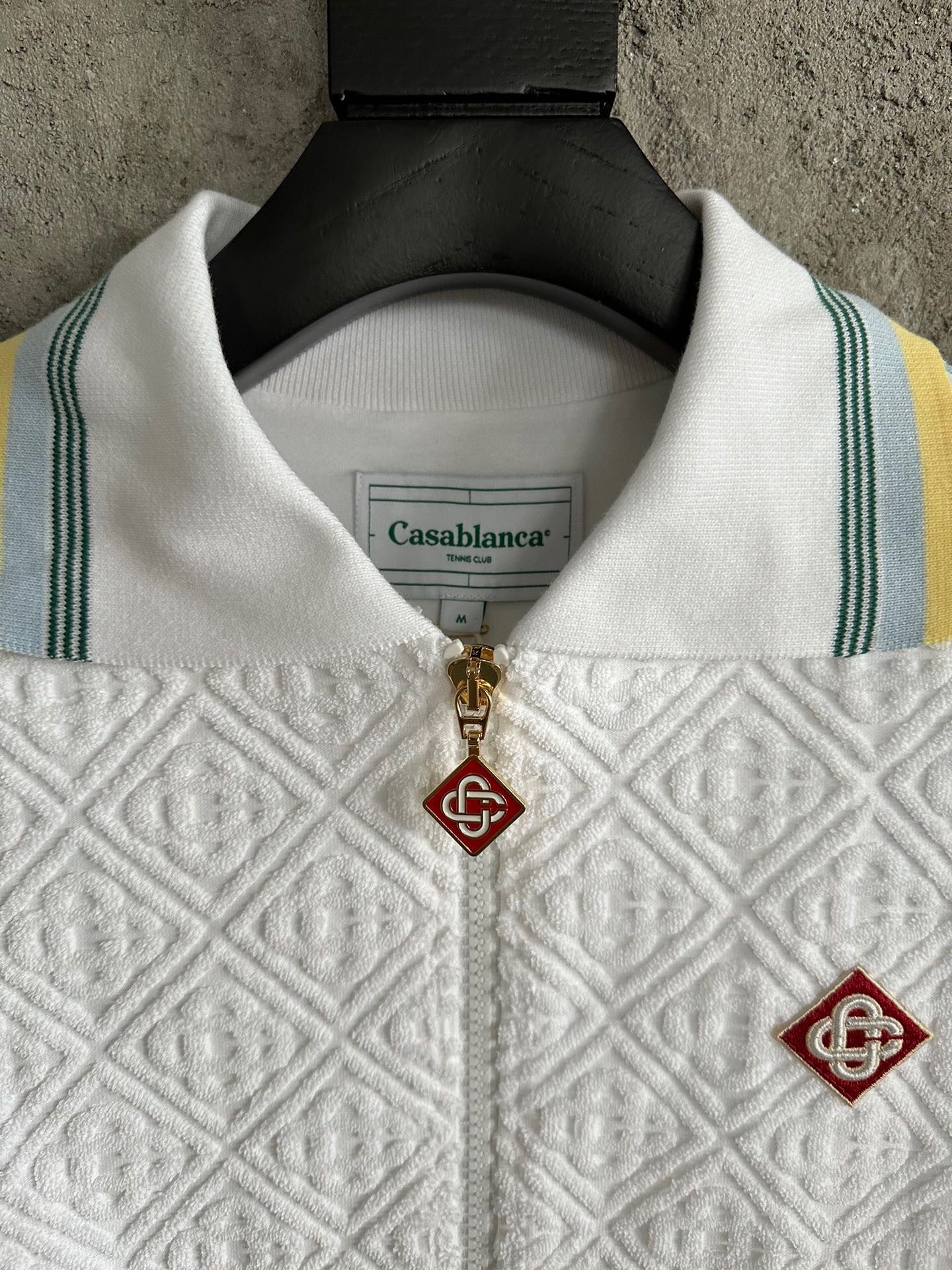 TEXTURED ZIP-UP TRACK JACKET