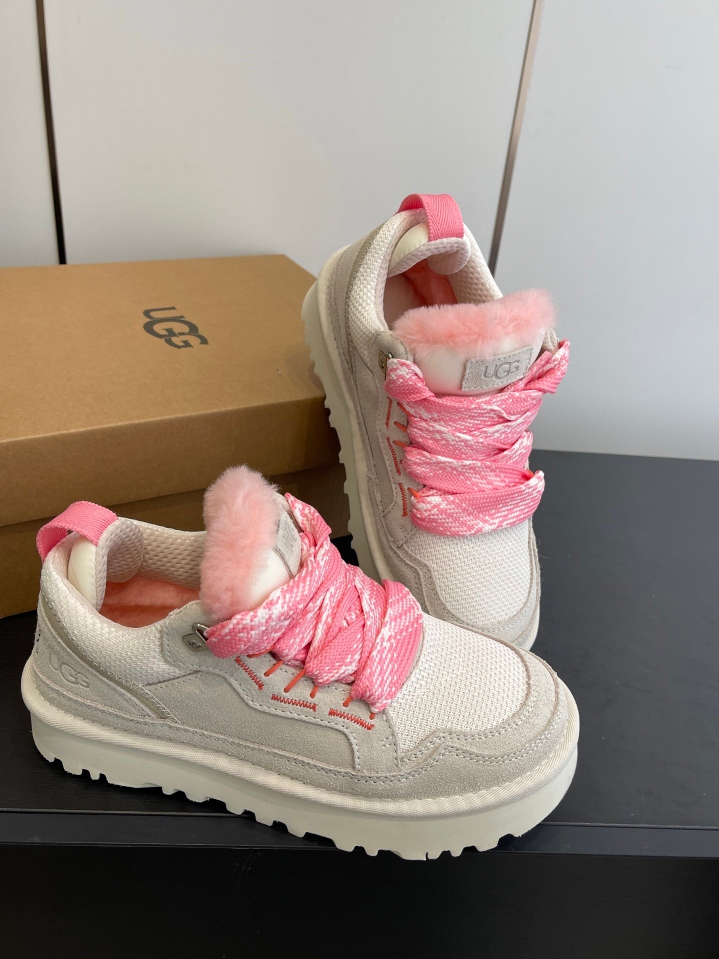 COZY PLATFORM SNEAKERS – PINK