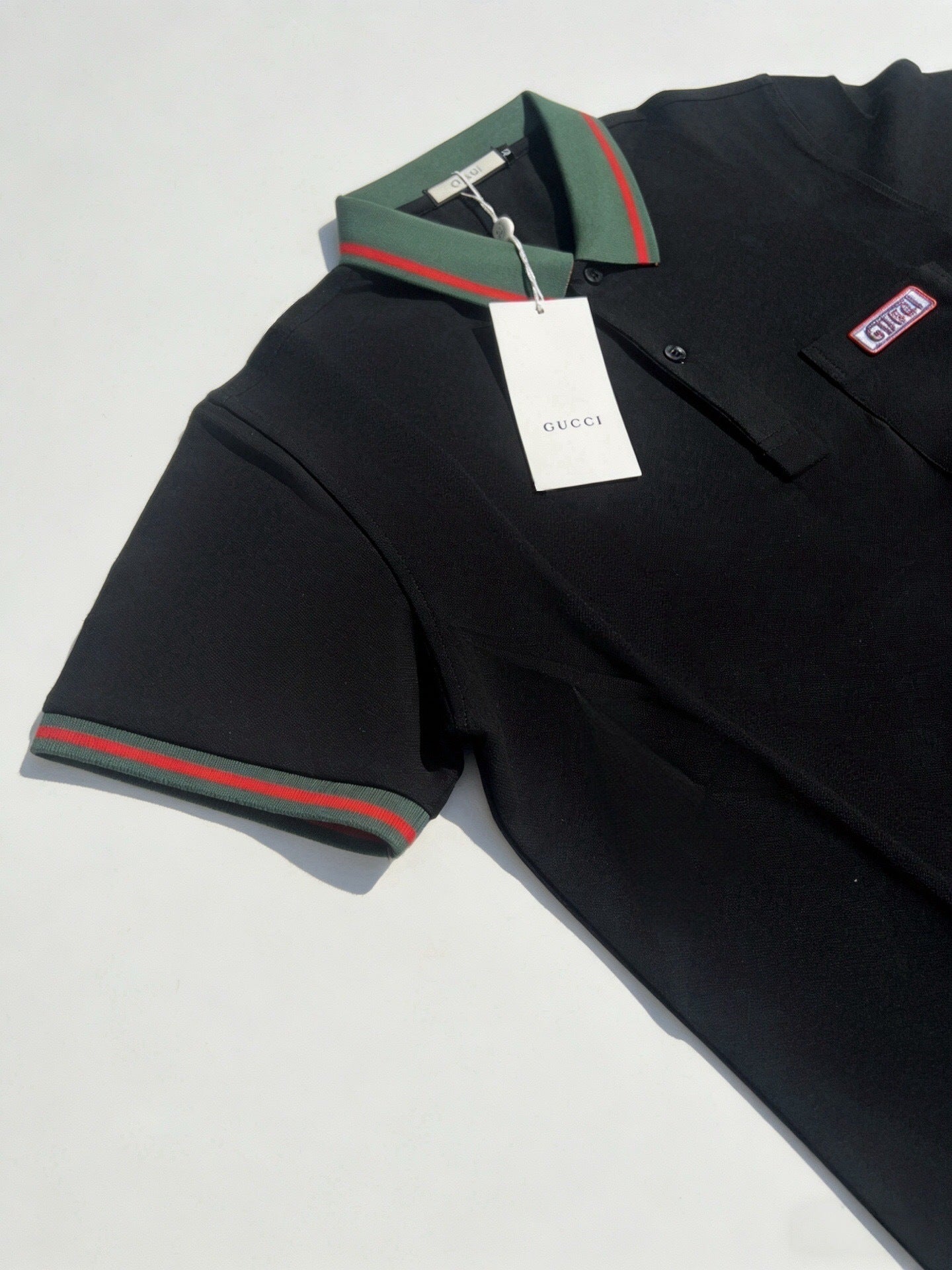 CLASSIC STRIPE COLLAR POLO SHIRT WITH SIGNATURE TRIM