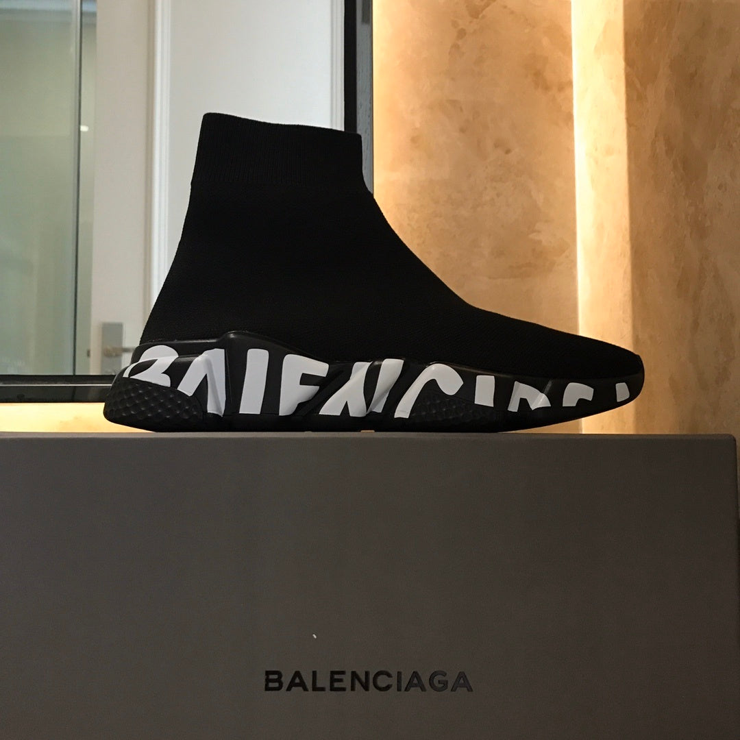LOGO SOLE SOCK TRAINER SNEAKERS