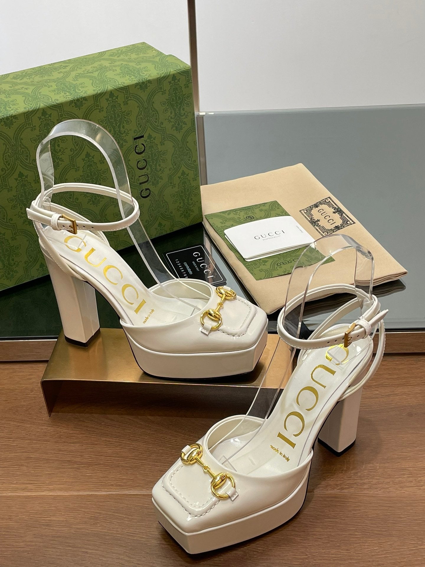 WHITE PLATFORM STRAPPY HEEL SANDALS