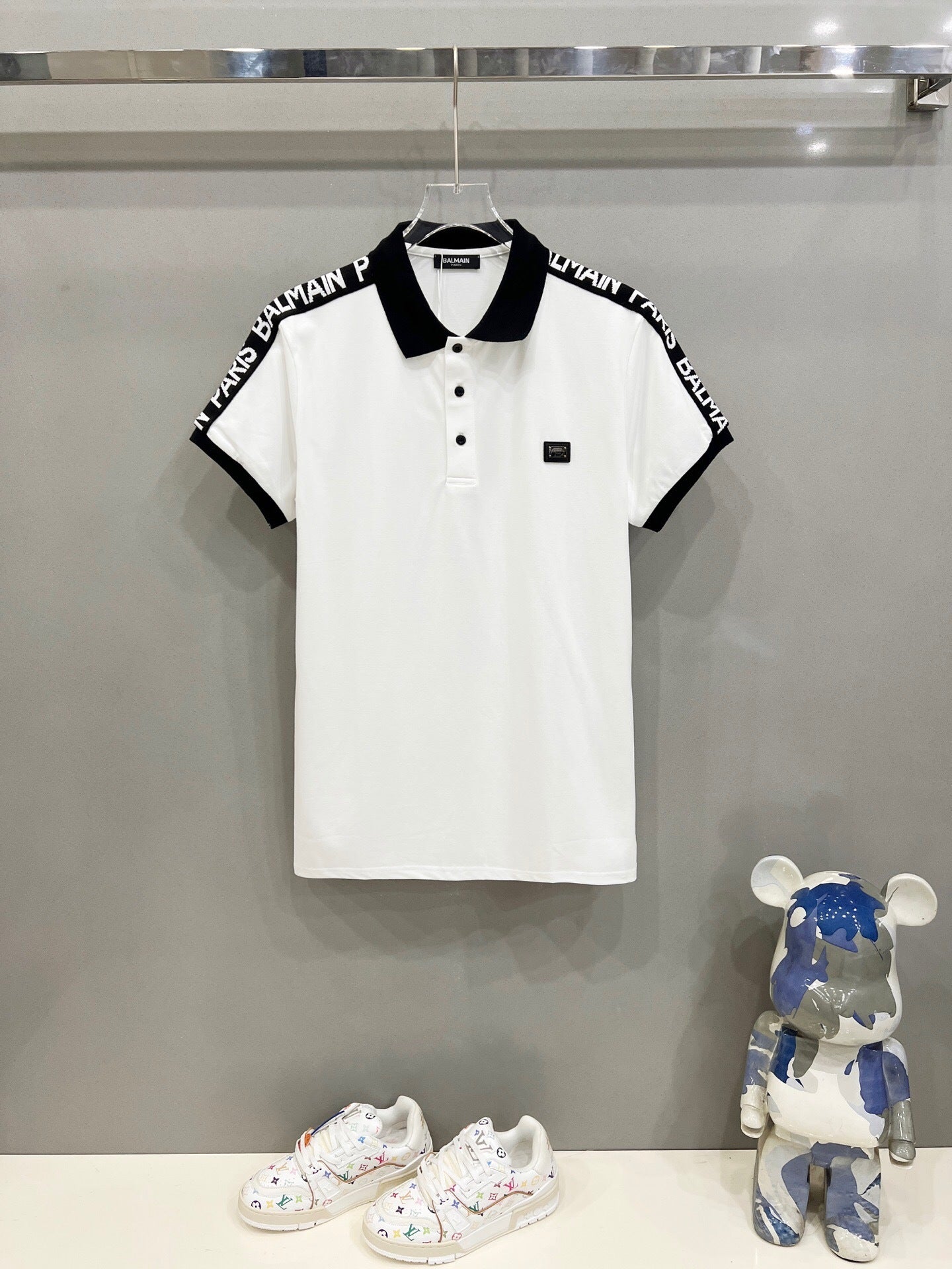 LOGO TAPE TRIM POLO SHIRT
