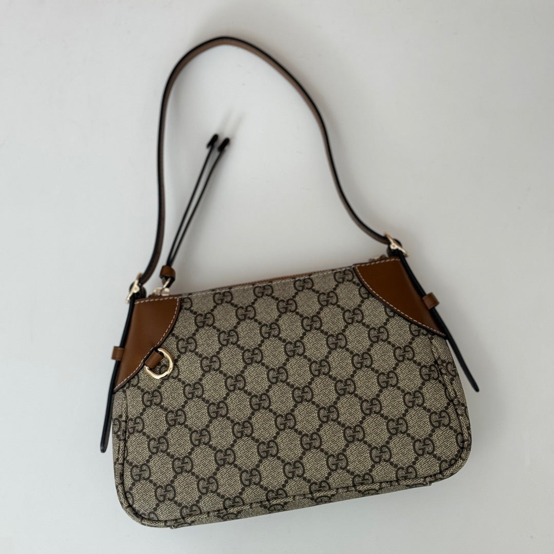 CLASSIC MONOGRAM CANVAS SHOULDER BAG