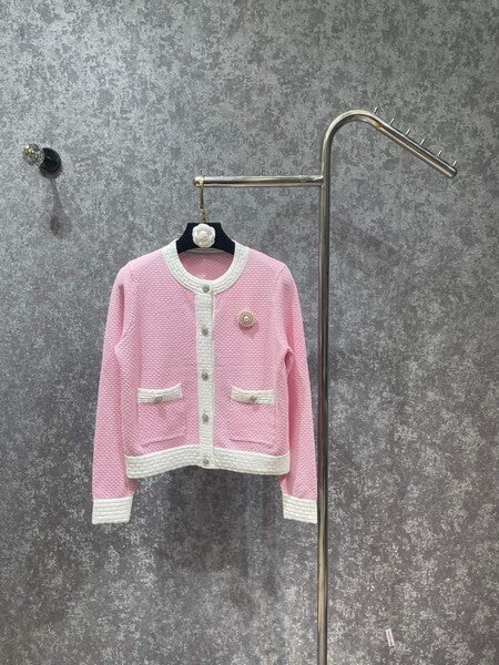 CLASSIC BUTTON KNIT CARDIGAN