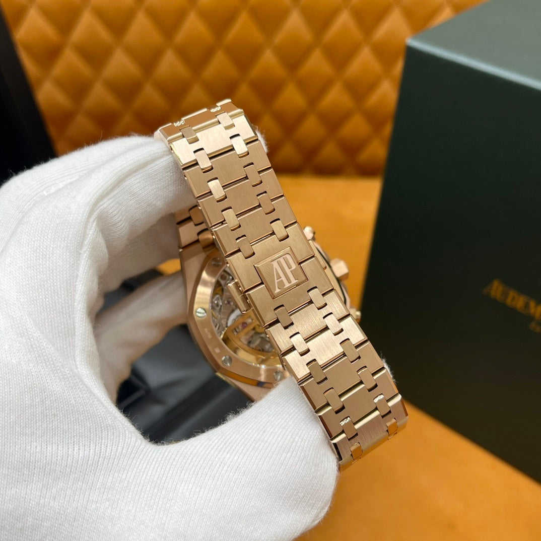 ROSE GOLD CHRONOGRAPH LUXURY WATCH