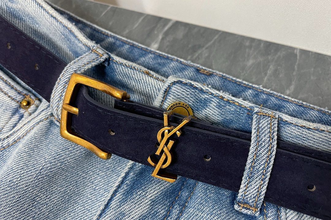HIGH-WAIST LOGO WIDE-LEG JEANS