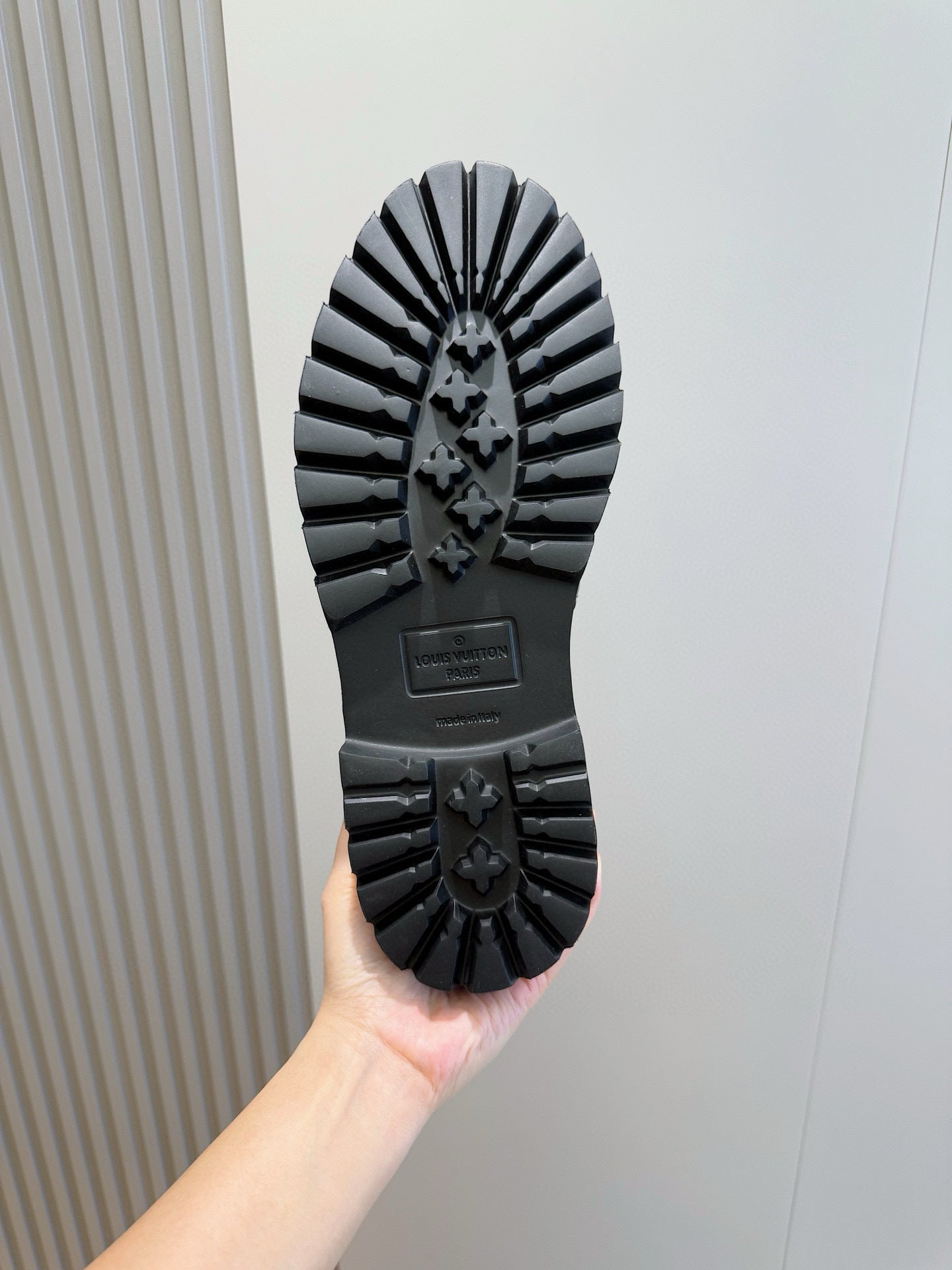 BLACK DAMIER CHUNKY SOLE LOAFERS