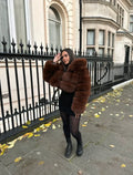 OVERSIZED FUR CROPPED JACKET