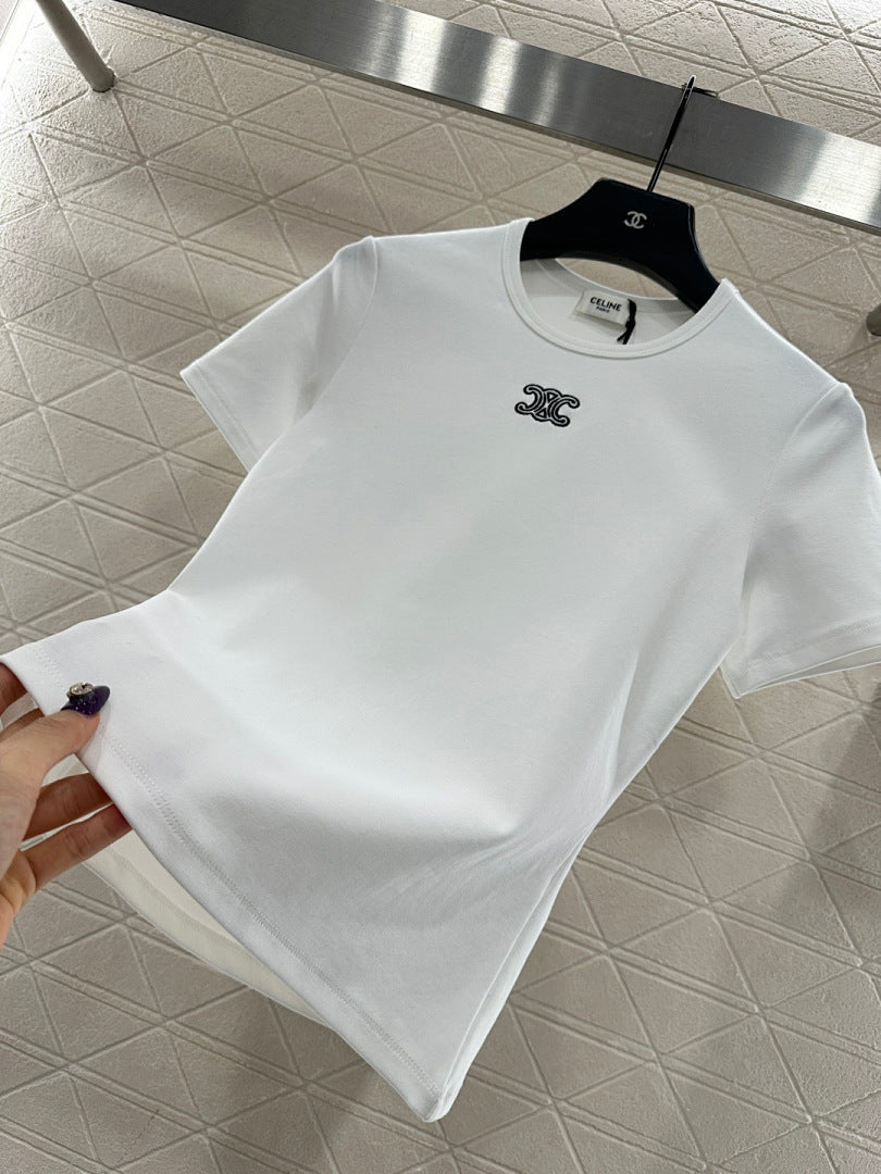 LOGO FITTED CREW NECK T-SHIRT