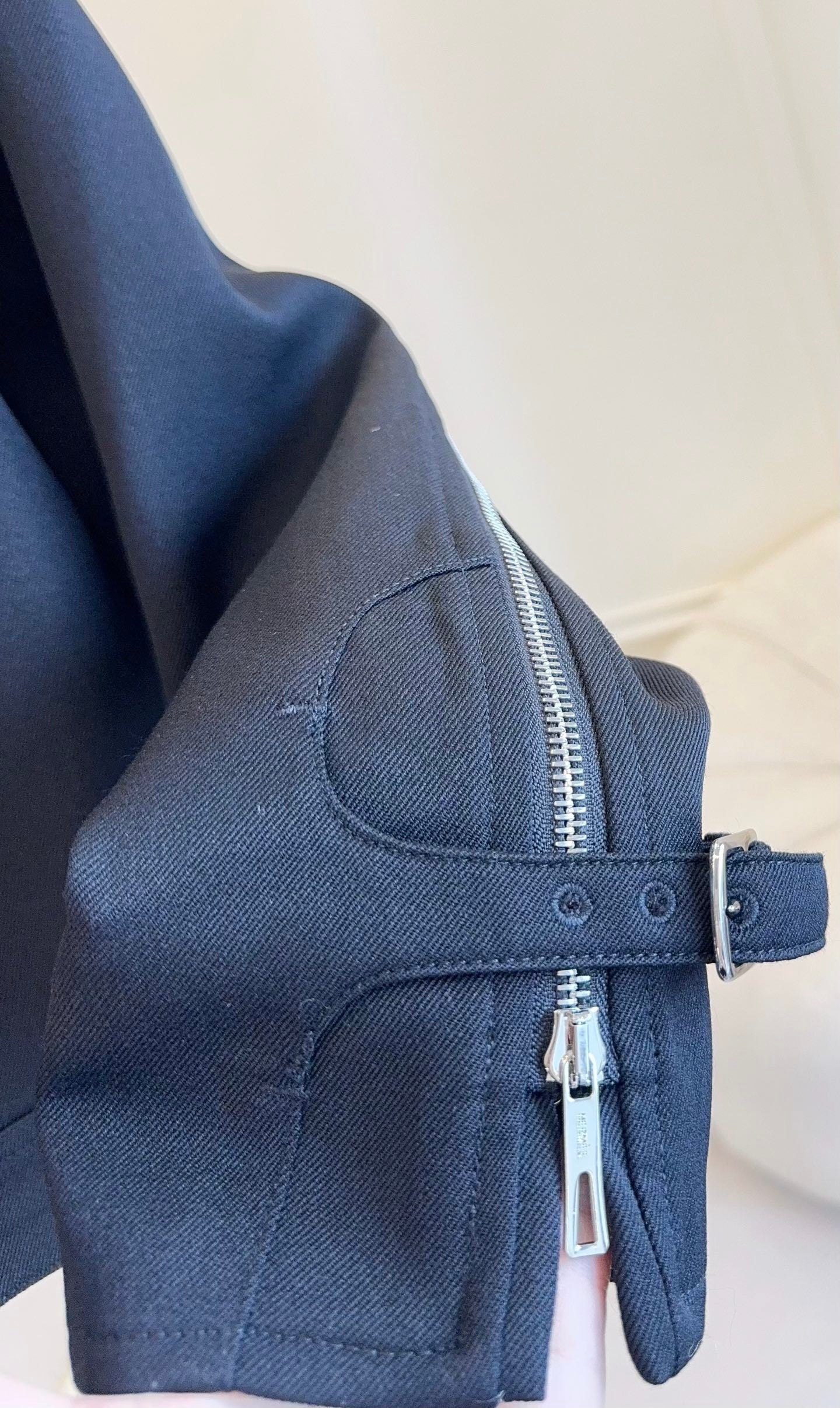 TAILORED ZIP-FRONT JACKET & PLEATED SKIRT SET