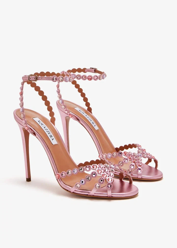 EMBELLISHED ANKLE HEELS
