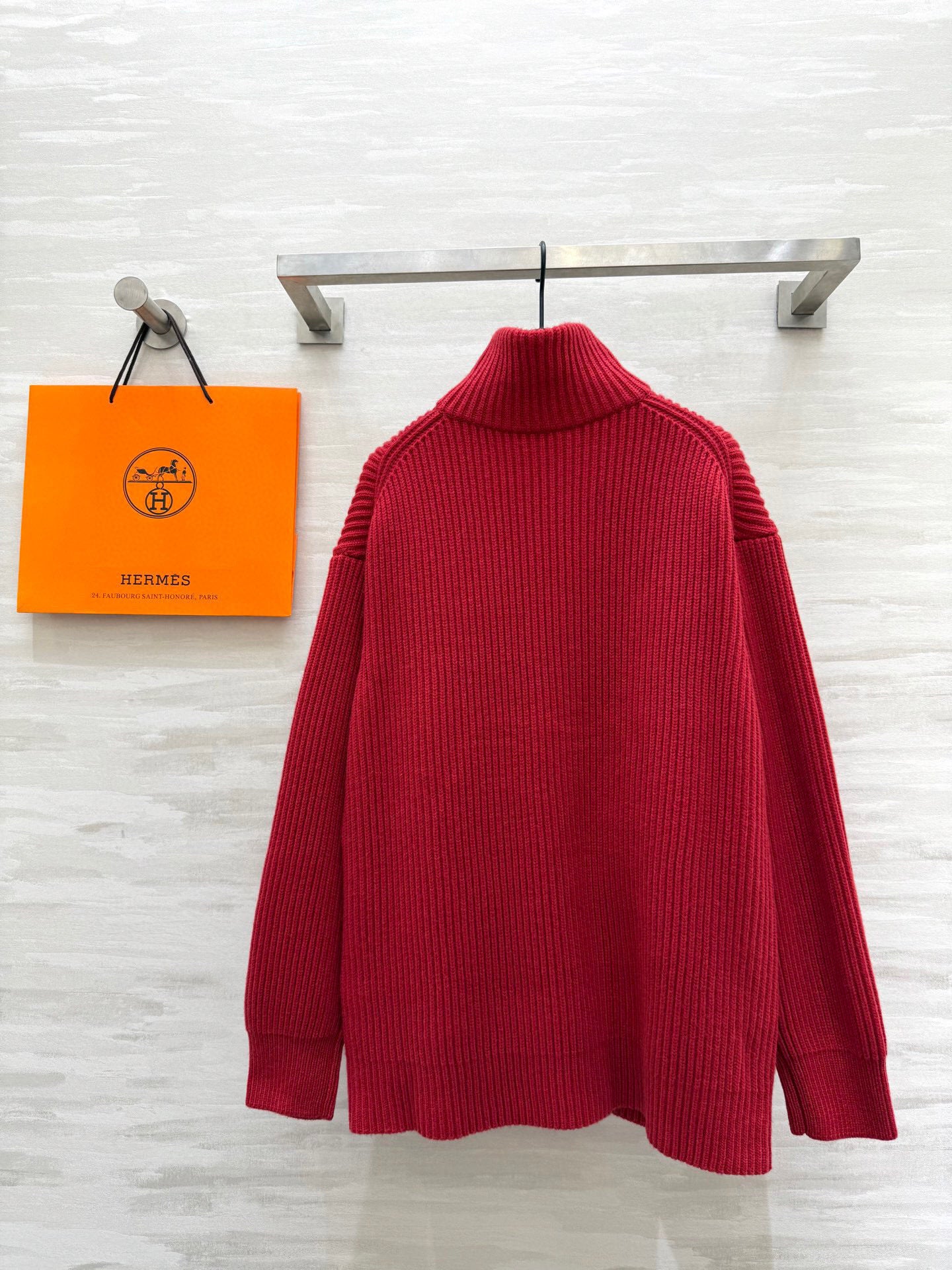 RIBBED ZIP-UP KNIT JACKET WITH FRONT PATCH POCKETS