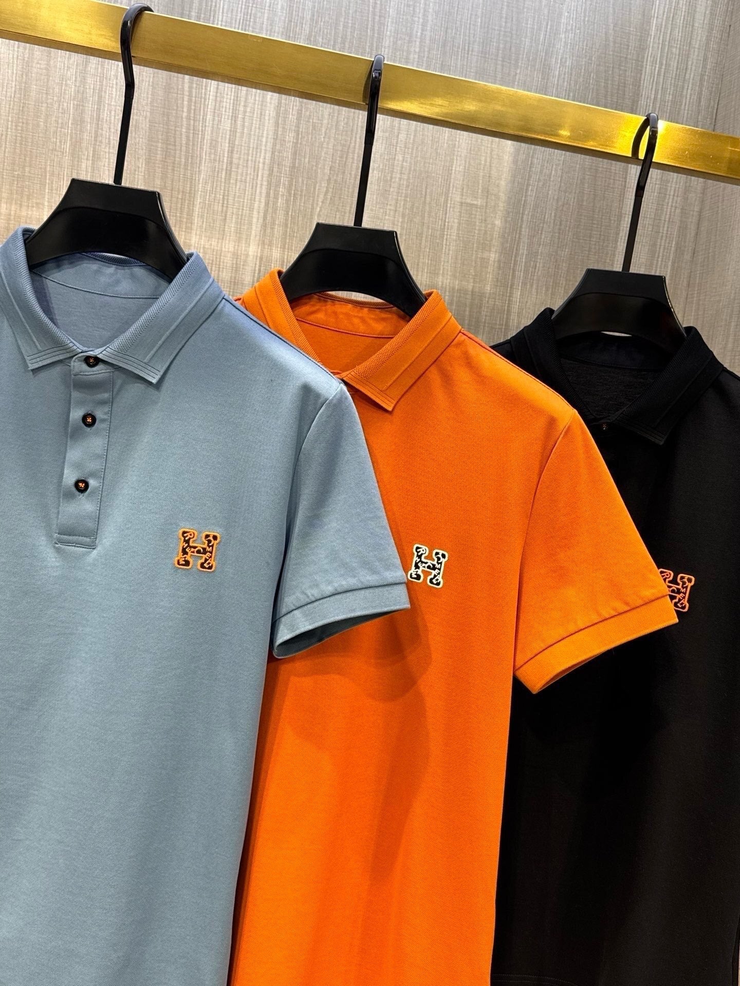 CLASSIC POLO SHIRTS WITH EMBROIDERED CHEST DETAIL