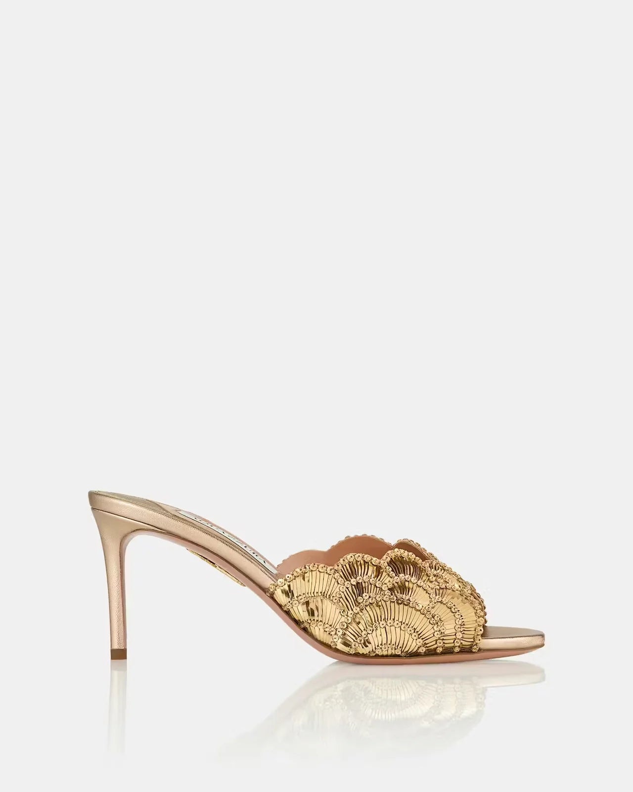 GOLD EMBELLISHED MULES