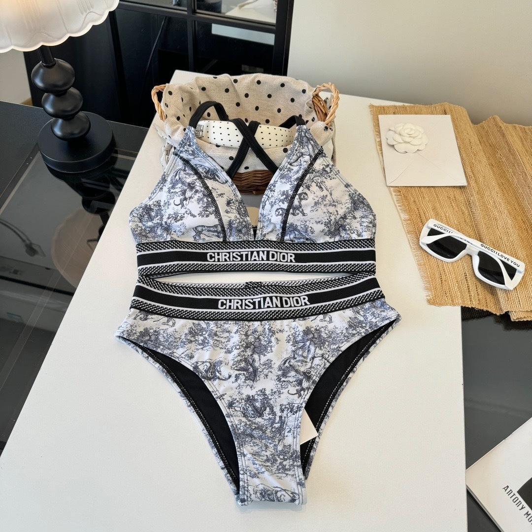MONOCHROME LOGO BAND BIKINI SET