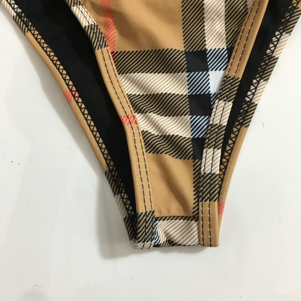 CLASSIC CHECK STRING BIKINI SET