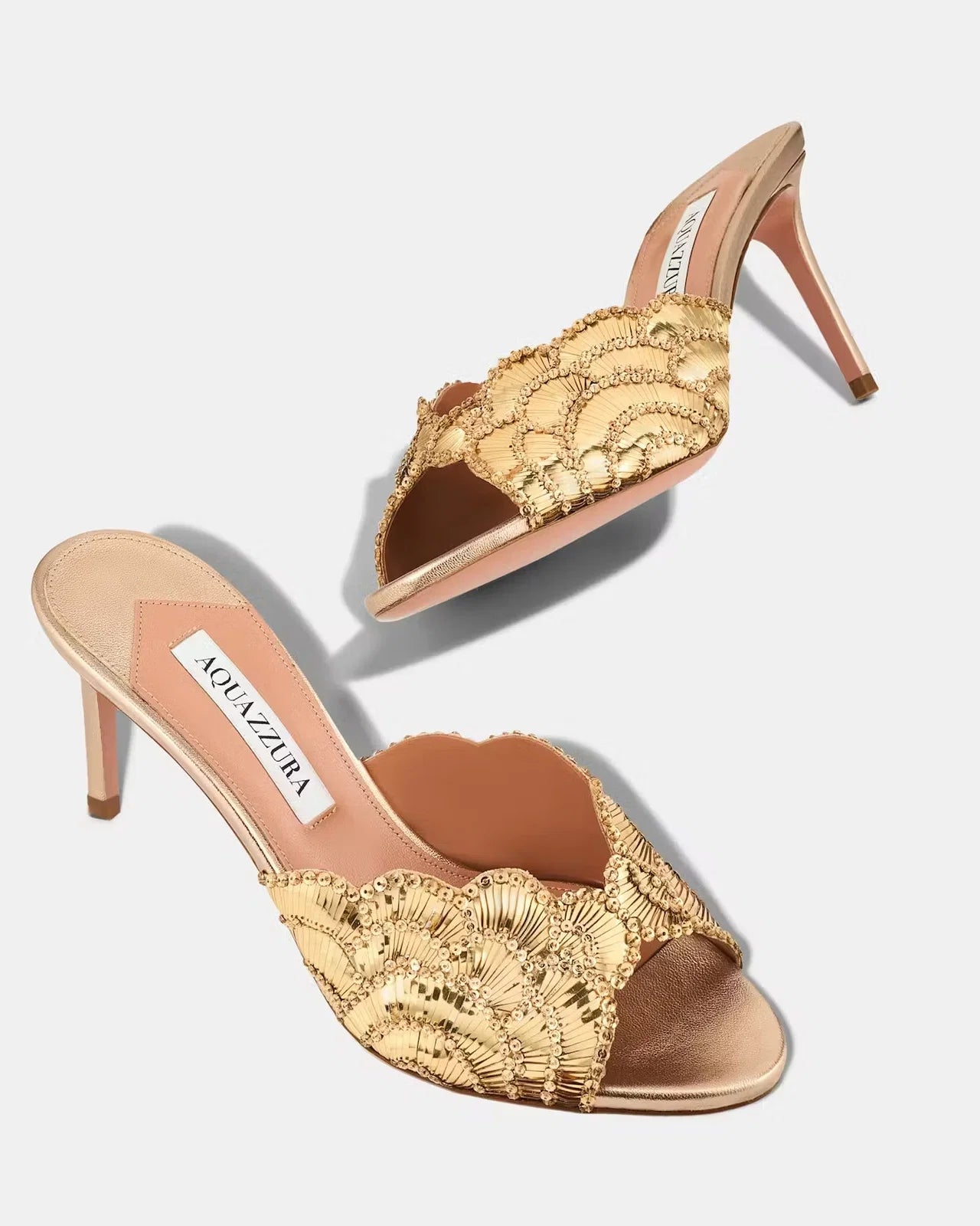 GOLD EMBELLISHED MULES