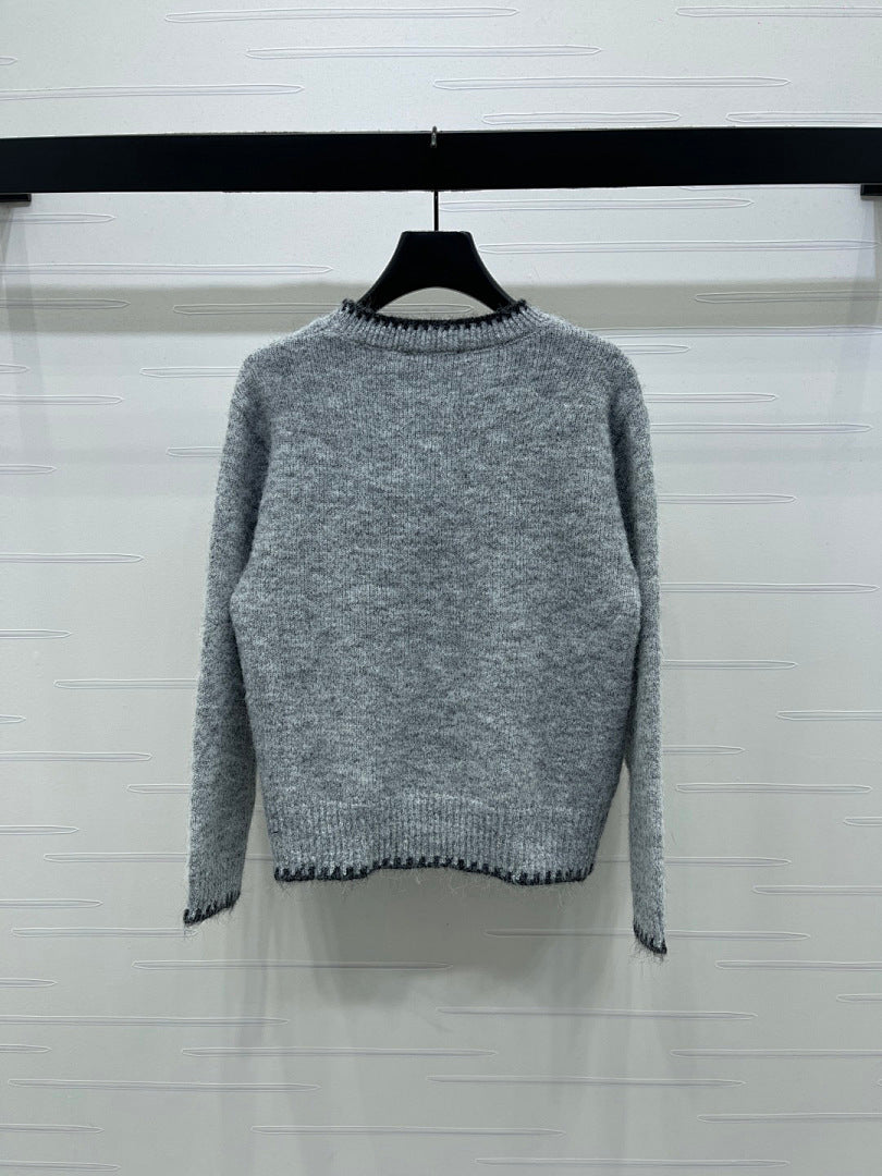 LOGO CREW NECK KNIT SWEATER