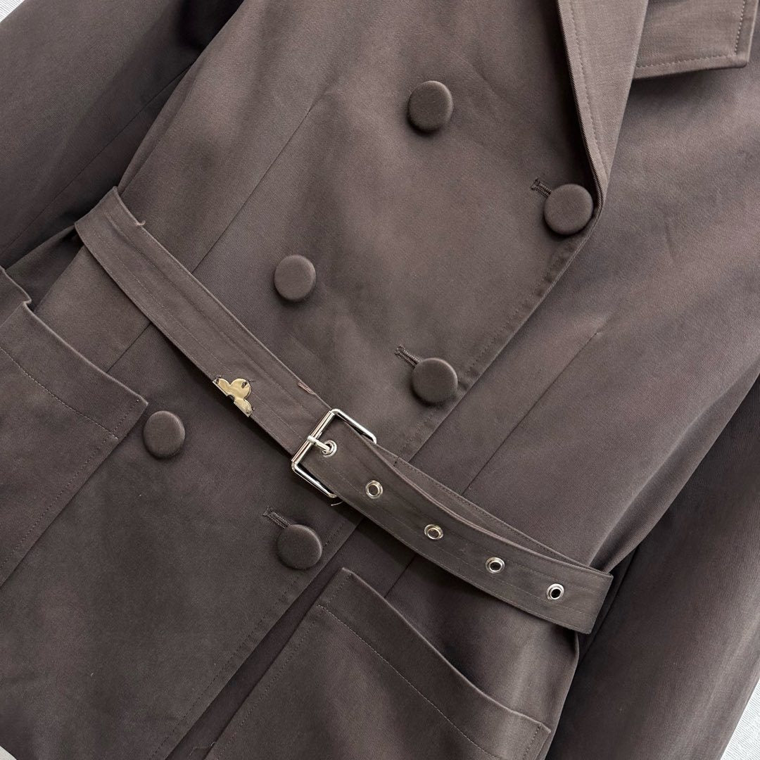 TAILORED BELTED BLAZER & MINI SKIRT SET