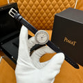 ELEGANT DIAMOND DIAL LEATHER WATCH