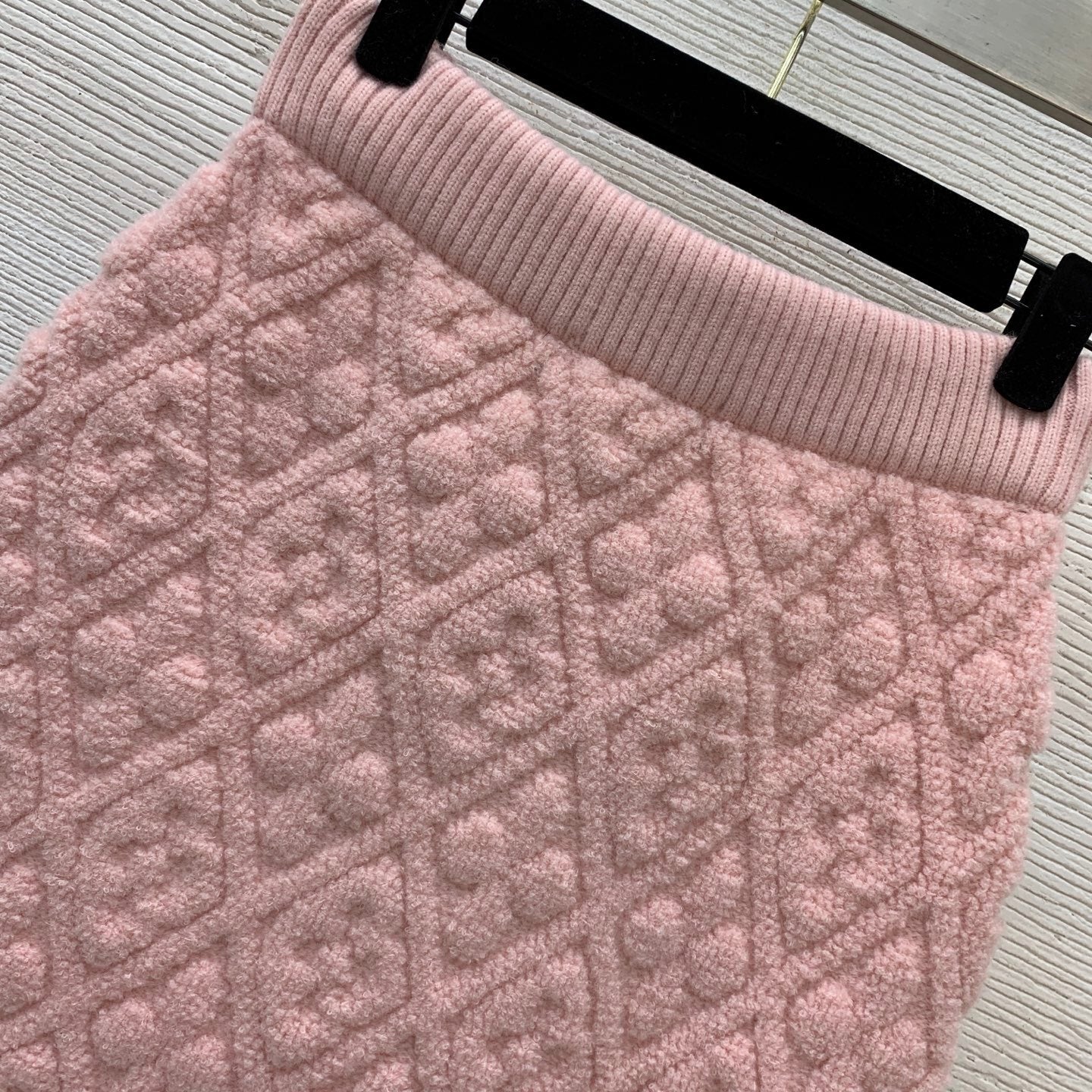 TEXTURED KNIT CARDIGAN AND SKIRT SET