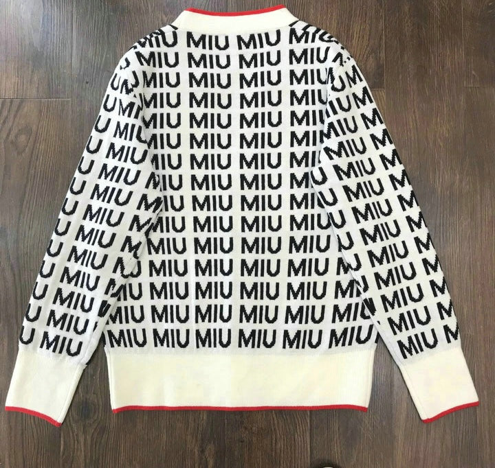 LOGO PRINT KNIT CARDIGAN