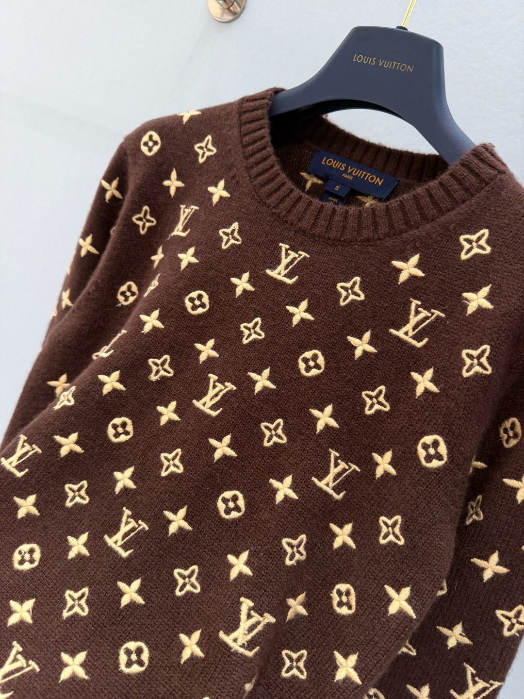 MONOGRAM KNIT CREWNECK SWEATER