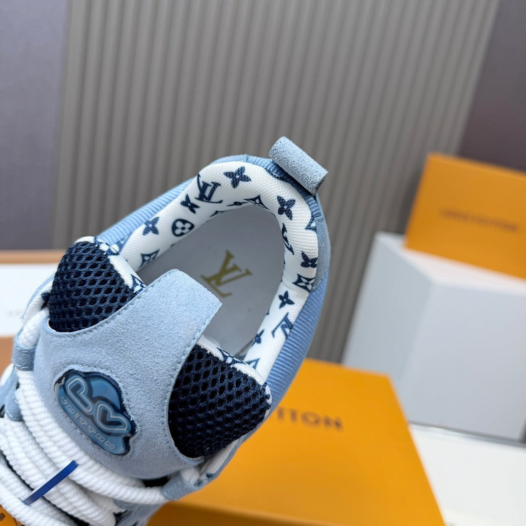 BLUE & NAVY ATHLETIC-STYLE SNEAKERS