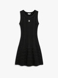 CLASSIC BLACK KNIT MINI DRESS
