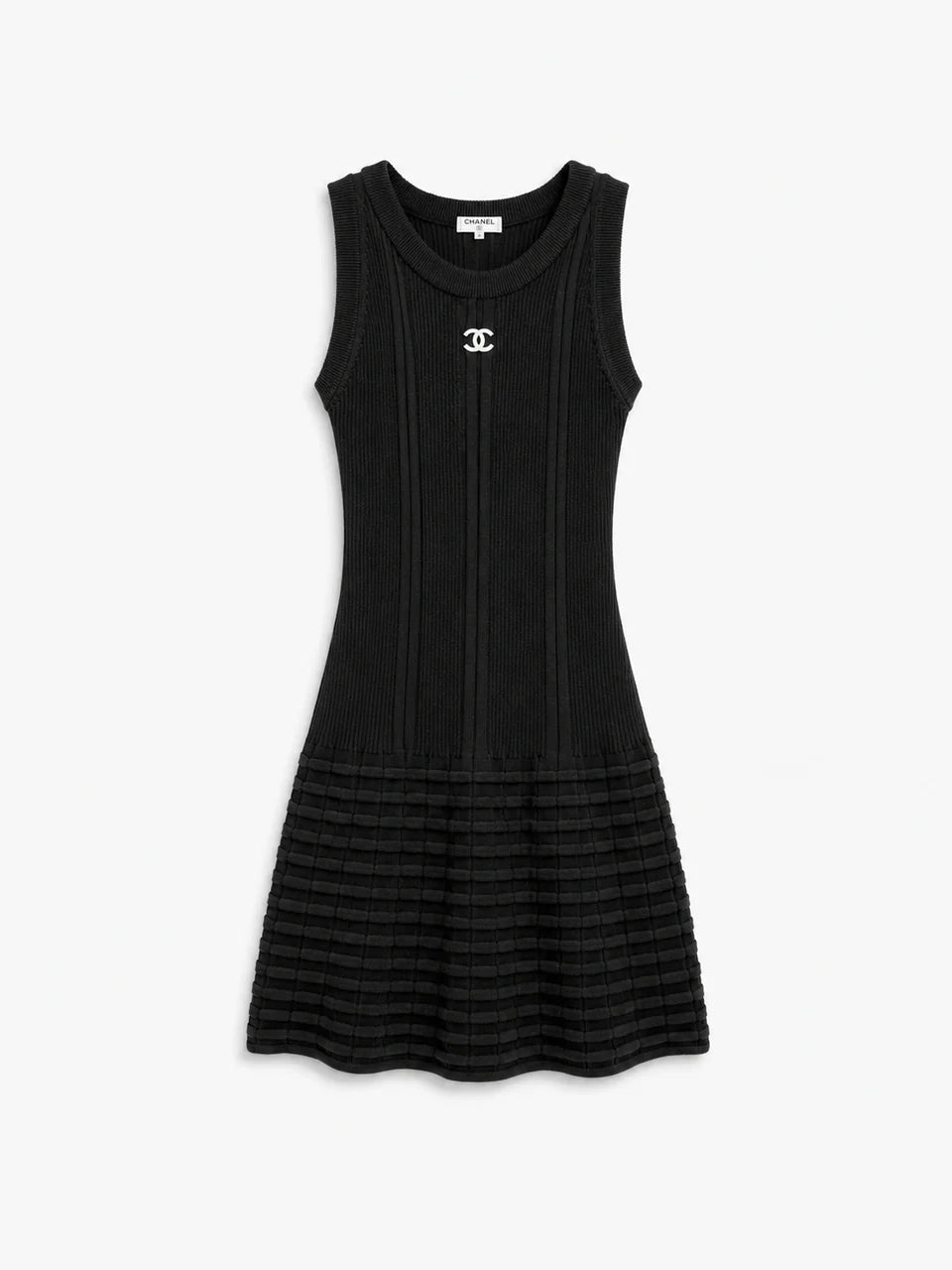 CLASSIC BLACK KNIT MINI DRESS