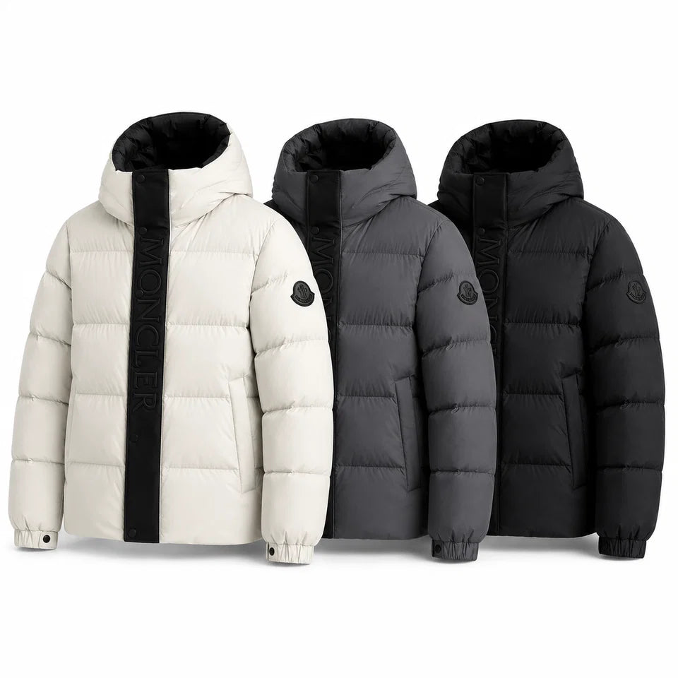 QUILTED HIGH COLLAR PUFFER