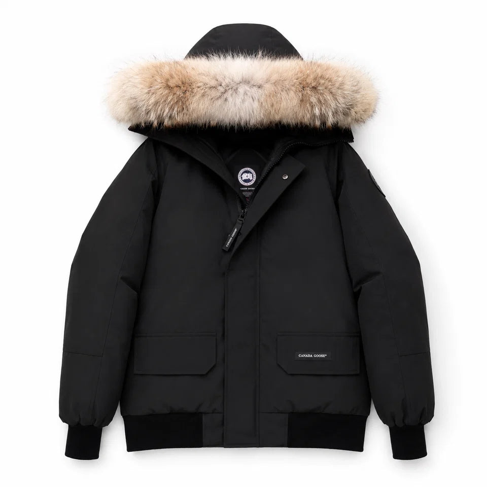 FUR TRIM HOODED PARKA
