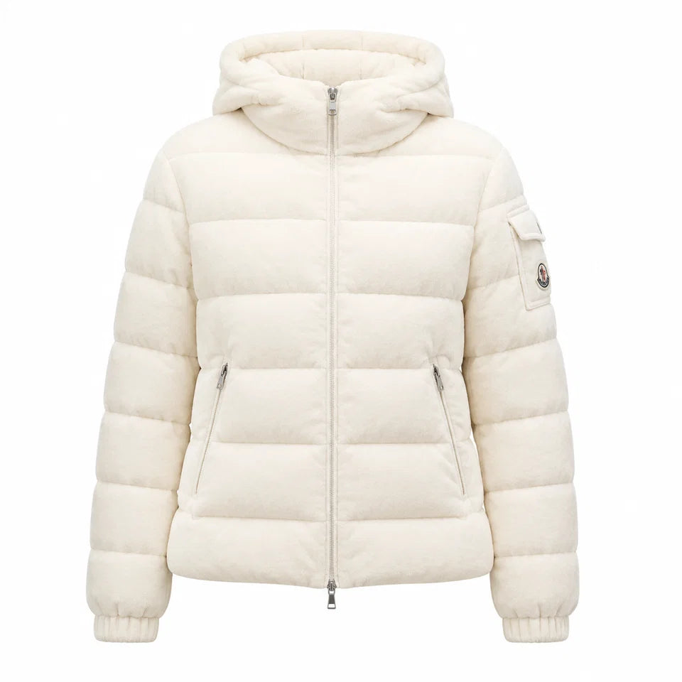 PLUSH HOODED PUFFER