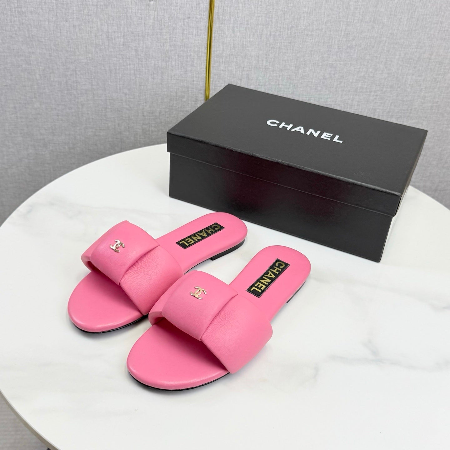 PINK CASUAL SLIDE SANDALS