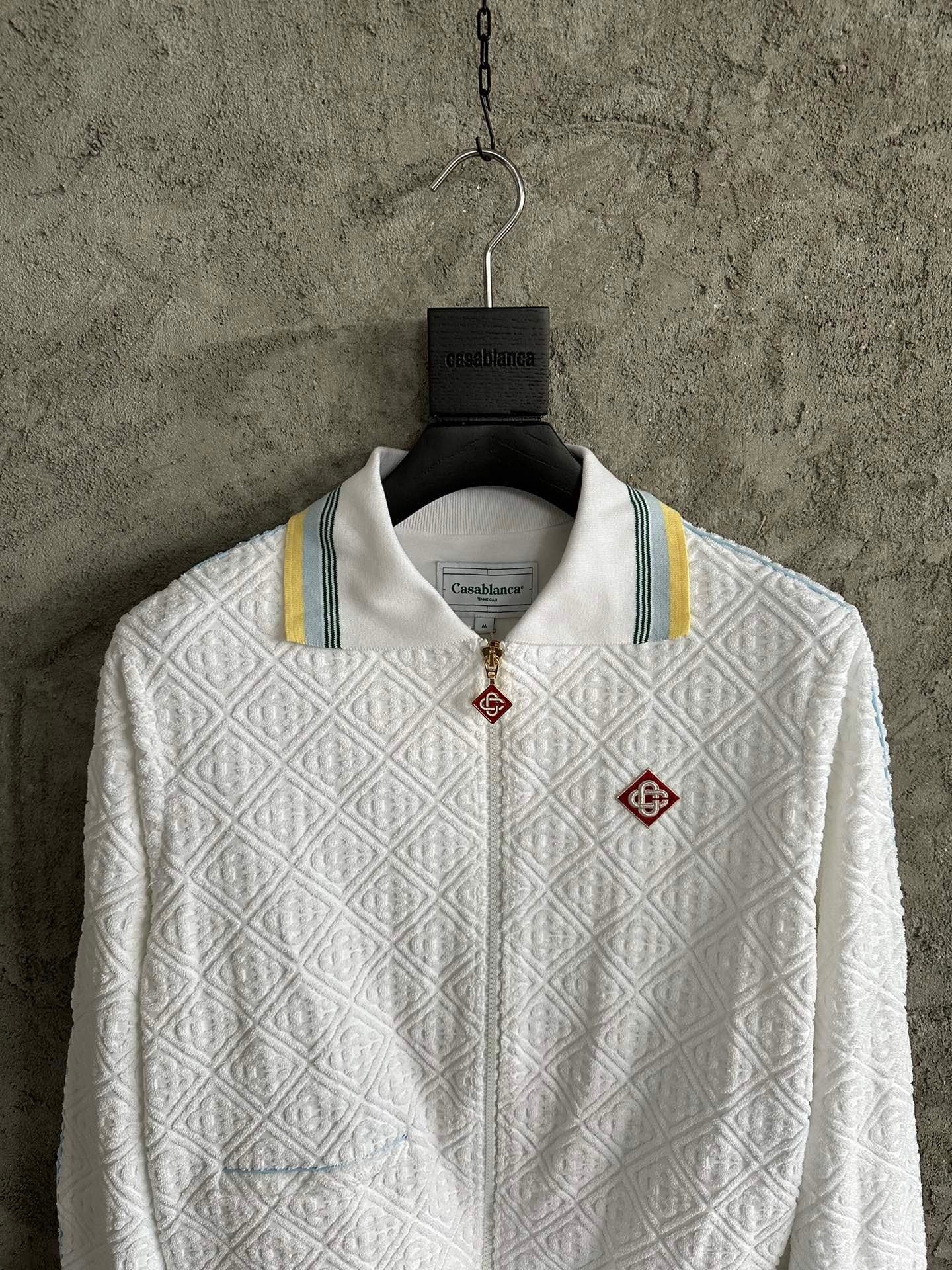 TEXTURED ZIP-UP TRACK JACKET