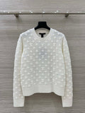 EMBOSSED KNIT SWEATER