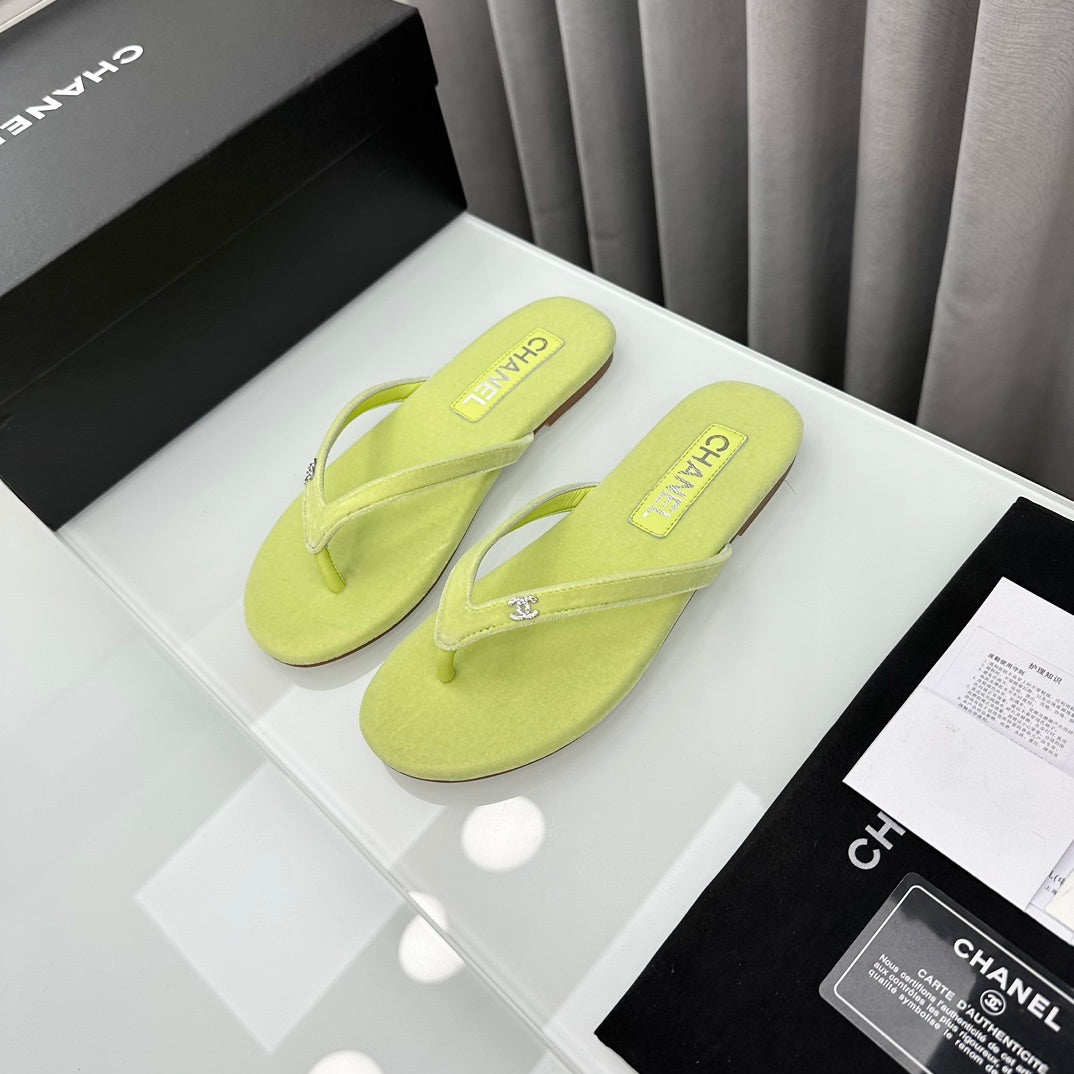 LIME FLIP FLOPS
