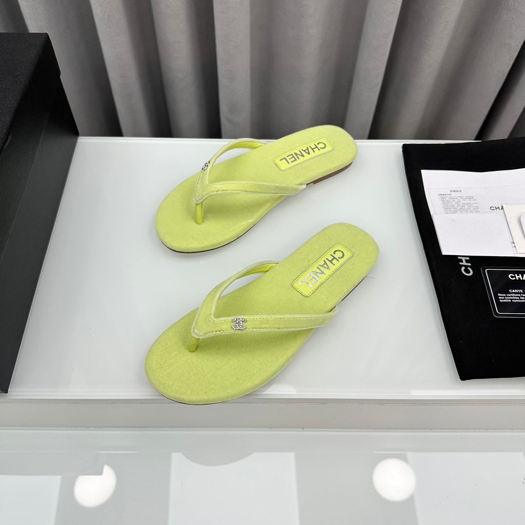 LIME FLIP FLOPS