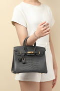 BLACK CROC BIRKIN